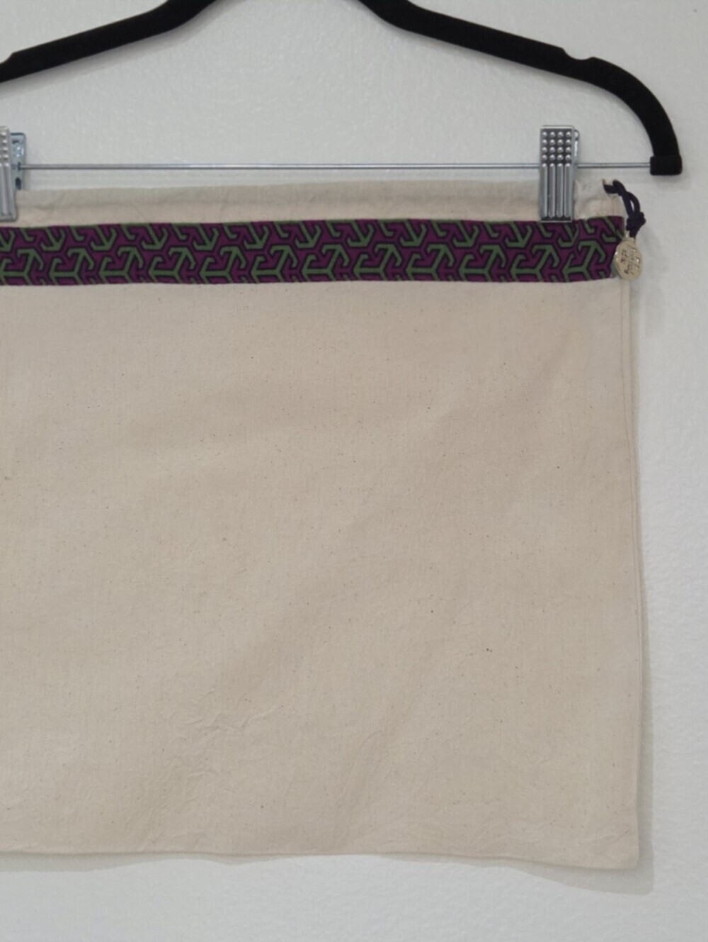 Tory Burch Medium Canvas Drawstring Dust Bag 14.5 X 13.5 - Picture 3 of 5